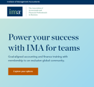 IMA Microsite for CFO Alliance